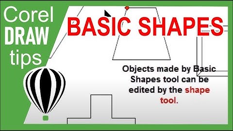 Basic Shapes tool in CorelDraw