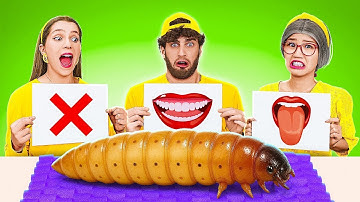 Bite, Lick or Nothing Challenge Gone WRONG! Grandma Challenge by 123 GO! STREAM