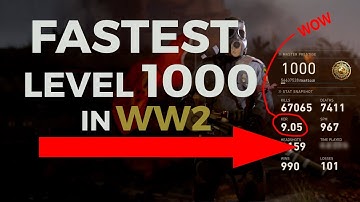 FASTEST LEVEL 1000 IN WW2 HISTORY - 9 KD - FULL STATS SHOWN