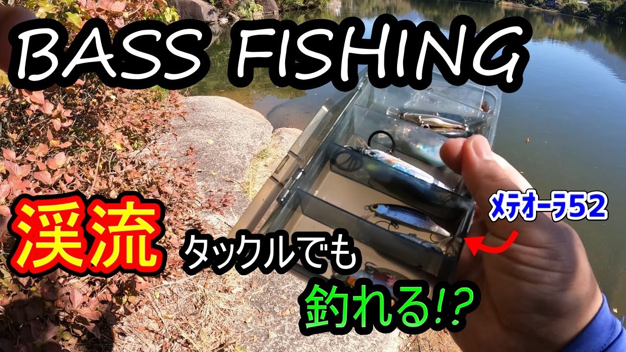 Bass Fishing] I wondered if I could catch a black bass with stream