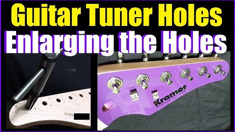 Enlarging Guitar Tuner Holes - Quick & Inexpensive - Vintage to Modern