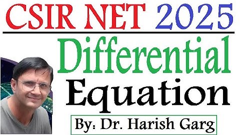 Differential Equation | Assam CSIR NET 2025 | Fully Short Cut Tricks