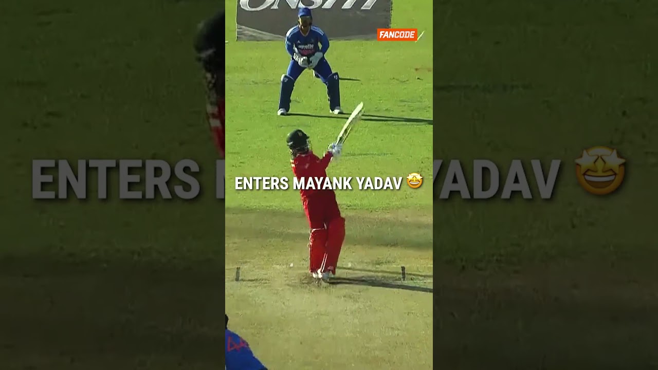MAYANK BHAI BOLE TOH CLUTCH 😮💨 #Shorts #ZIMvIND #IndiaCricket #RokoNahiThoko #Cricket #MayankYadav