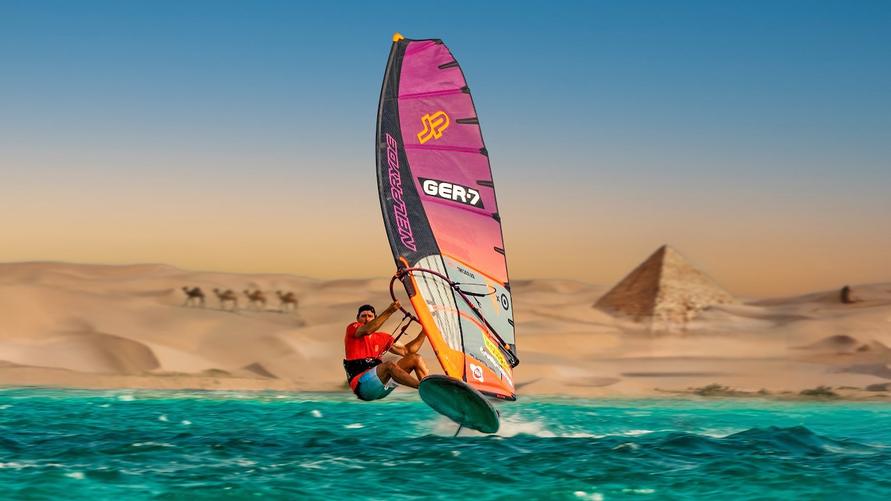 😲 I tried the OLDEST WINDSURF BOARD I could find - YouTube