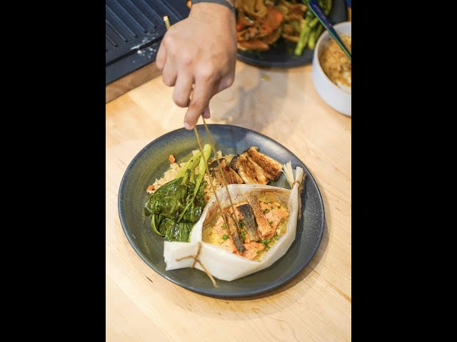 Here's Chef Vic Barangan serving up only the freshest and most delicious  Steamed Salmon Boat using our Stream52 Multi function Steam Oven.…