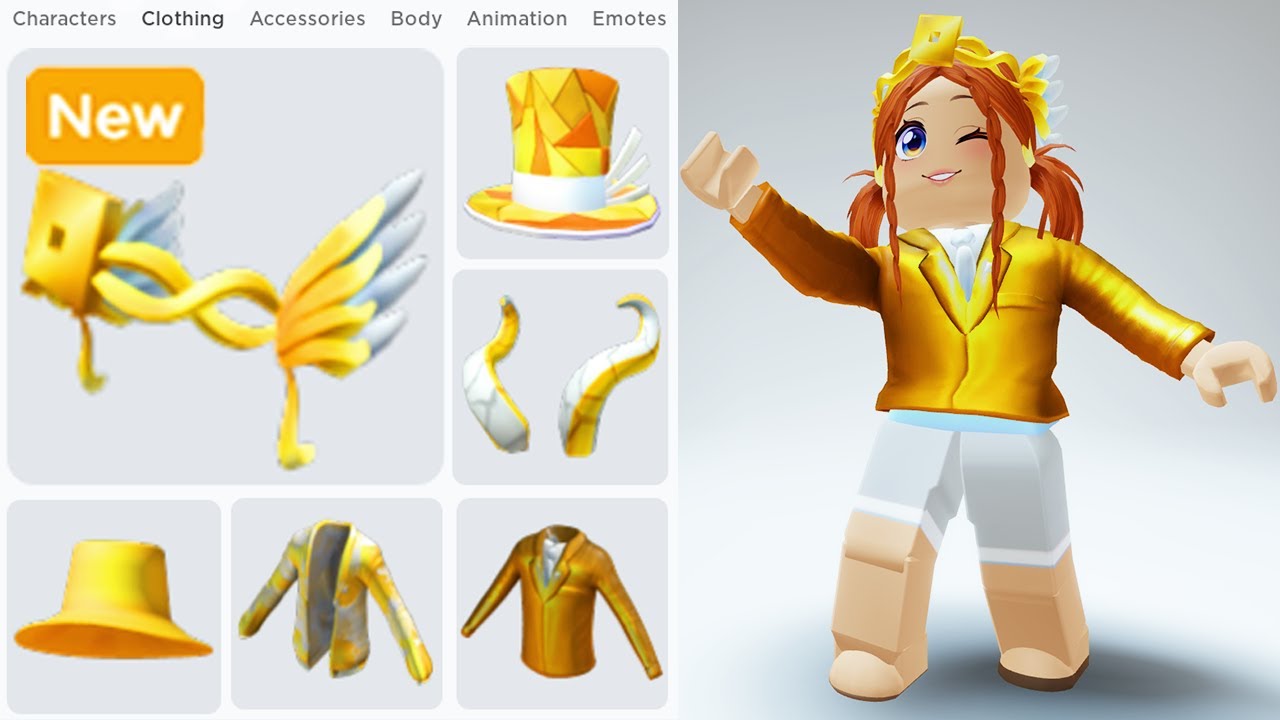 GET *ALL 6 FREE GOLDEN ITEMS* ROBLOX INNOVATION AWARDS YouTube