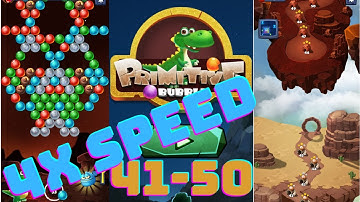 Primitive bubble (4xspeed) All levels Gameplay|| level 41-50 #gaming #games #gameplay #fast #2xspeed