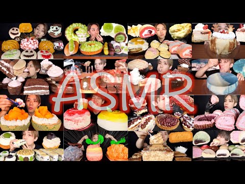 ASMR/咀嚼音 手作りスイーツ一口総集編❗️All dessert videos【MUKBANG/EATING SOUND】