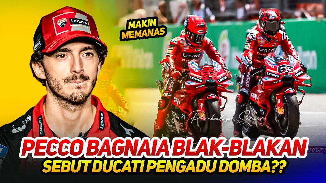 PECCO BAGNAIA BONGKAR FAKTA! SEBUT DUCATI SENGAJA MENGADU DOMBA BAGNAIA ...