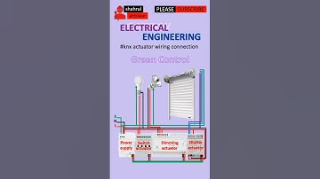 knx switching actuator, dimming actuator and shutter actuator wiring connection (green control) #knx