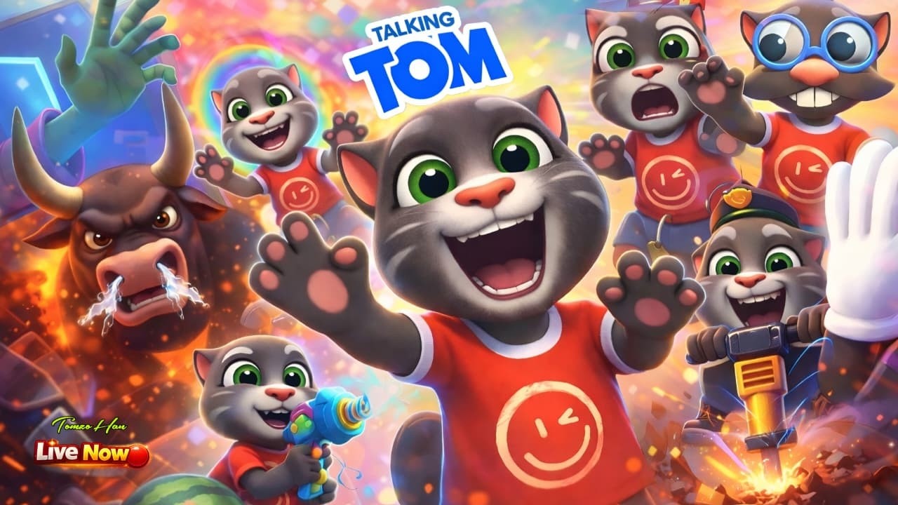 My Talking Tom Fun Gameplay Live by TozoHan