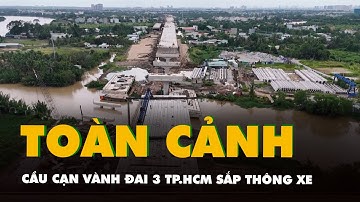 Flycam hơn 14km cầu cạn vành đai 3 TP.HCM sẽ thông xe vào 19-12