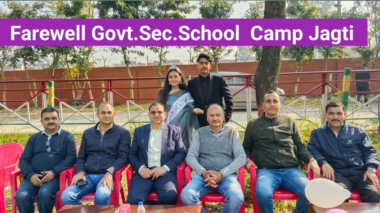 Farewell Party Govt.Sec.School  Camp Jagti