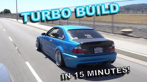 BMW E46 TURBO BUILD: START TO FINISH IN 15 MINUTES | #TheE46DriftBuild Ep 73