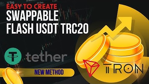 How To Create Swappable Flash USDT On Tron l Flash USDT TRC20