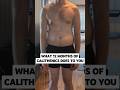 12 months, completely different body #calisthenics #transformation #gymmotivation