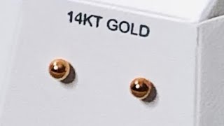 UNBOXING | 14K Rosegold Stud Earrings | JCPENNEY