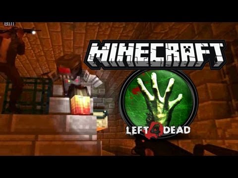 Minecraft IN Left4Dead With Youtubers!