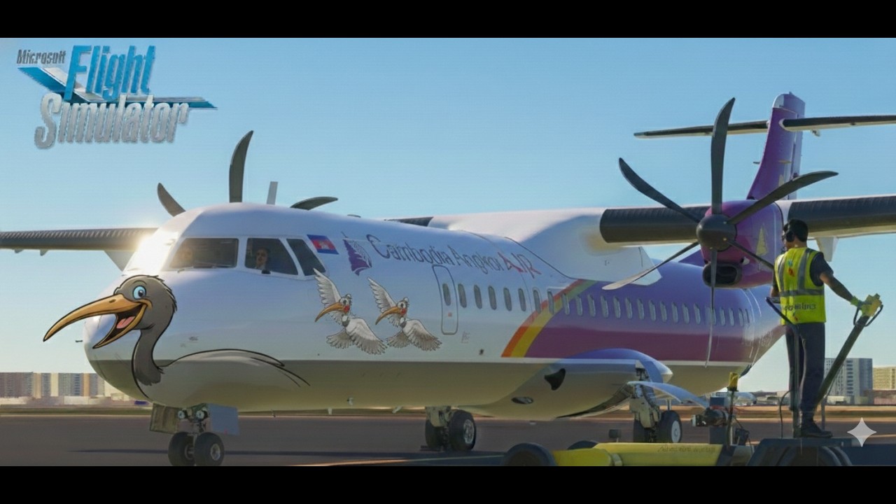 epic The Spirit of Angkor Flying the Cambodia Angkor Air ATR 72 600