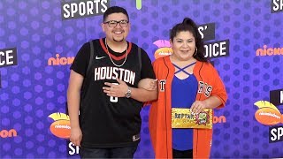 Rico Rodriguez and Raini Rodriguez 2018 Kids' Choice Sports Awards Orange Carpet