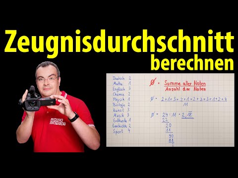 Zeugnisdurchschnitt berechnen - So berechnet man den Durchschnitt eines Zeugnisses | Lehrerschmidt