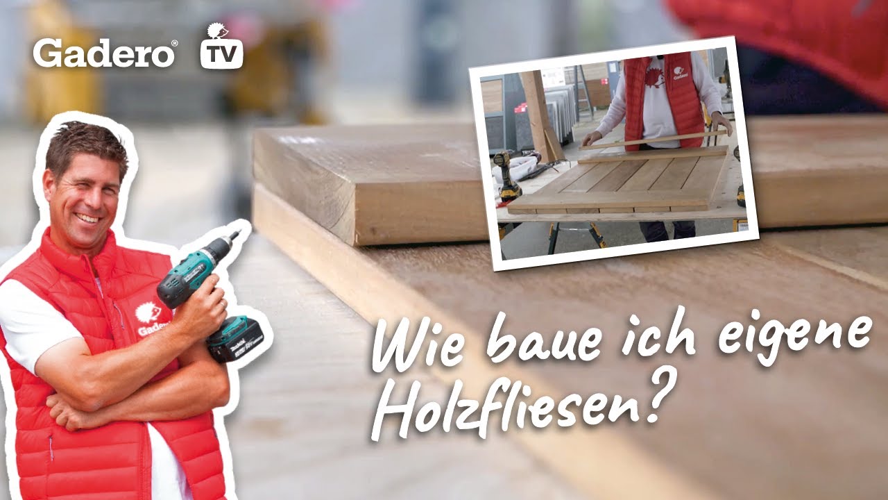 Wie baue ich eigene Holzfliesen -  2 einfache Schritte sind ausreichend!