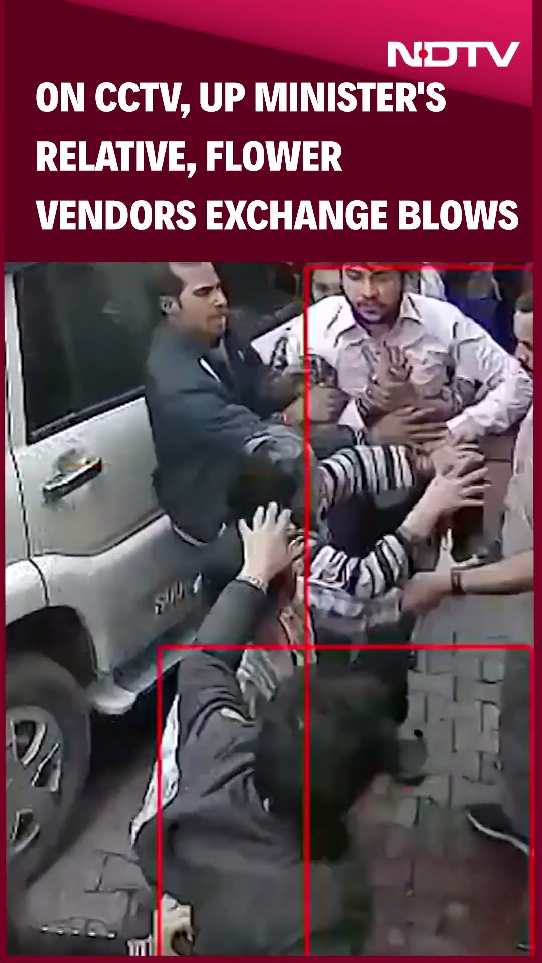 UP News | On Camera, UP Minister's Relative, Flower Vendors Exchange Blows