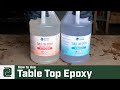 Crystal clear table top epoxy tutorial  incredible solutions