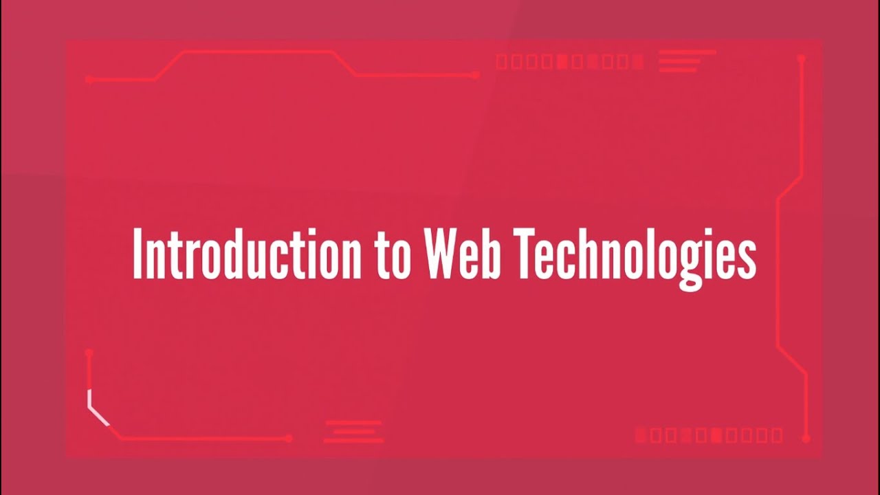 Introduction to Web Technologies Full course 2024 - YouTube