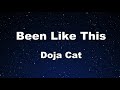 Karaoke Been Like This Doja Cat No Guide Melody Instrumental