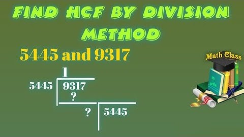 HCF by Division Method in Urdu, HCF by Division Method