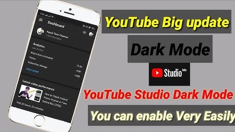 How to Enable Dark Mode on Youtube Studio