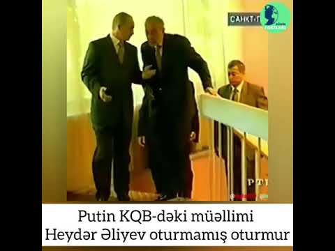 Putin KQB-dəki müəllimi Heydər Əliyev oturmamış oturmur