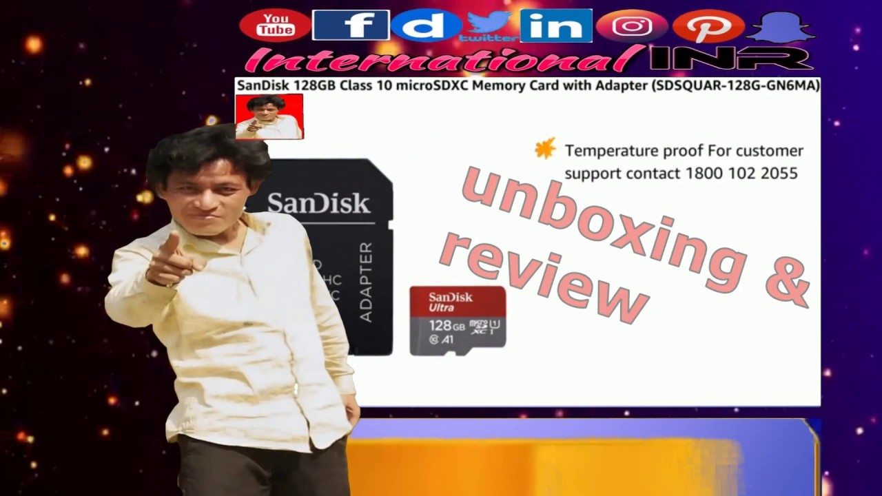 SanDisk 128GB Unboxing Review Class 10 microSDXC Memory Card with Adapter Online at Low Price in Ind indian culture centre