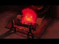 Take a nap in the room to sleep with vibing calcifer