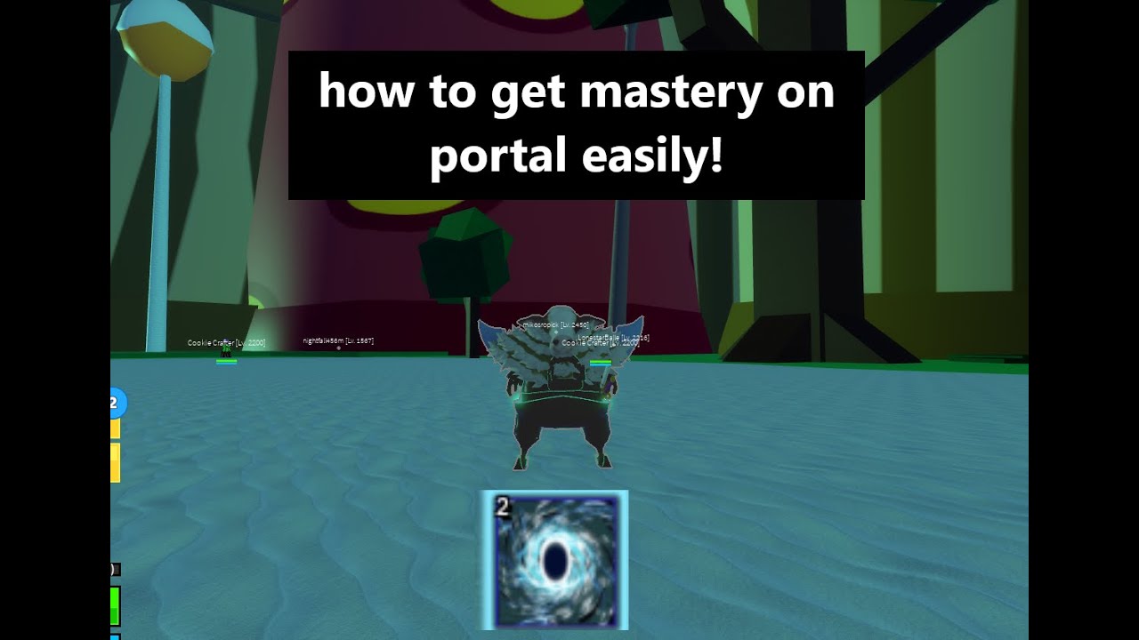 How to get mastery on portal fast! /, Blox fruits