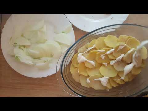 Любителям картошки посвящается. Картофельный гратен с мясом.