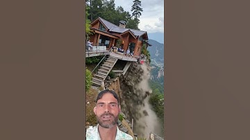 Cliffside House Breaks Apart and Falls Into Deep Valley#shorts #viralvideo #viral