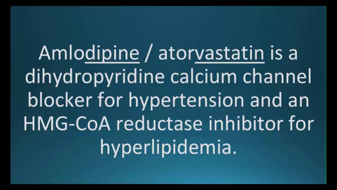 How To Pronounce Amlodipine Atorvastatin Caduet Memorizing Pharmacology Flashcard Youtube
