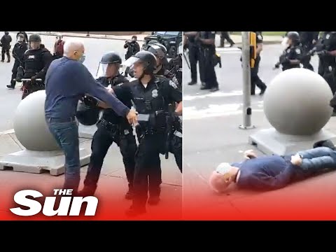 NY Riot Cops Suspended After Shoving Man, 75, To The Ground And Leaving Him Bleeding And Unconscious