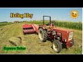 Vladimirec T-25A Baling Hay with Welger AP-41 Baler