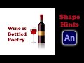 Shape Hints & Masking Effect in Animate CC. 와인광고: 애니메이트CC 셰이프힌트 & 마스킹 사용하기