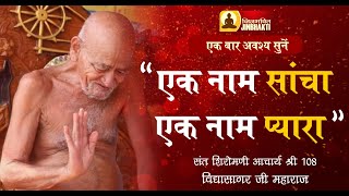 एक नाम साँचा एक नाम प्यारा | Acharya Shree Vidyasagar ji Bhajan