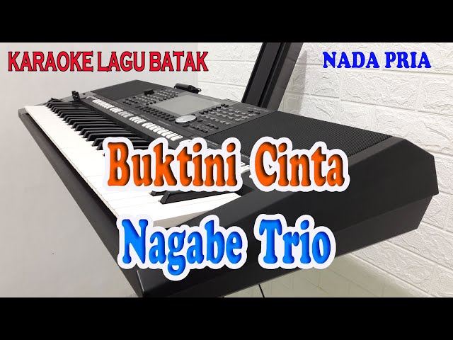 BUKTINI CINTA ll KARAOKE BATAK ll NAGABE TRIO ll NADA PRIA C=DO class=