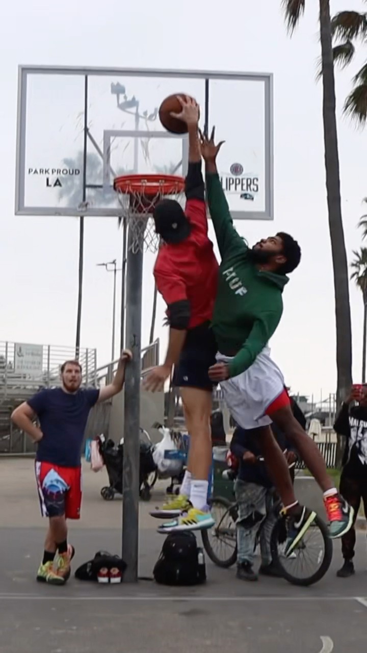 Frank tried to end my career! Can you block my dunk for $100?!