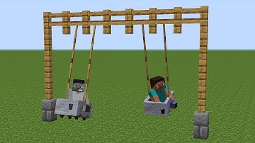 how to make working swing in minecraft