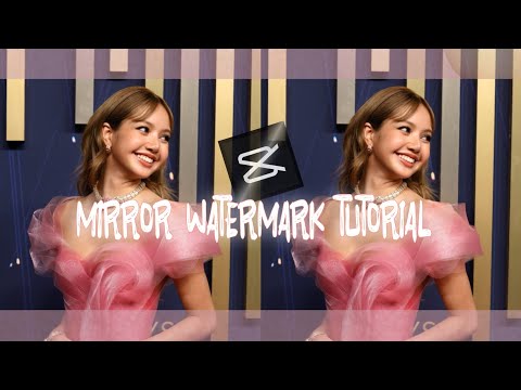 Easy Mirror Watermark Tutorial 💗 | Capcut tutorial | Blueeyxtics