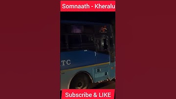 GSRTC Somnaath To Kheralu #gujaratbus#gsrtc#gsrtcbus#bus #khajurbhai#somnath #hardikdavevlogs