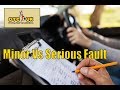 Difference Between Minor and Serious Faults in Driving Test | DTC UK