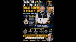 PM Modi Gets Sweden's Royal Order Of Polar Star, His 31st Global Honour So Far